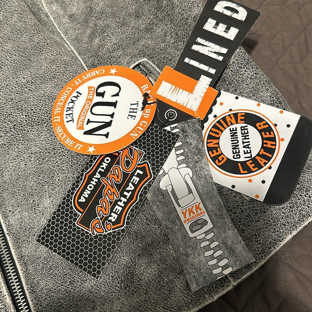 Lined motorcycle vest - Picture 5 of 11